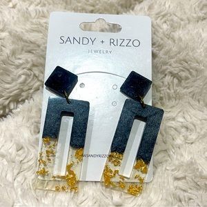 Black and Gold Earrings